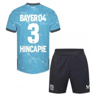 Camiseta Bayer Leverkusen Piero Hincapie #3 Tercera Equipación Replica 2023-24 para niños mangas cortas (+ Pantalones cortos)